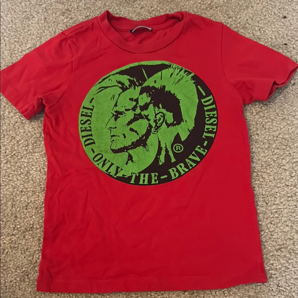 Diesel Red Graphic Men's Shirt